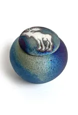 Raku Pottery Works Mini Silhouette Dreamcatcher Jar