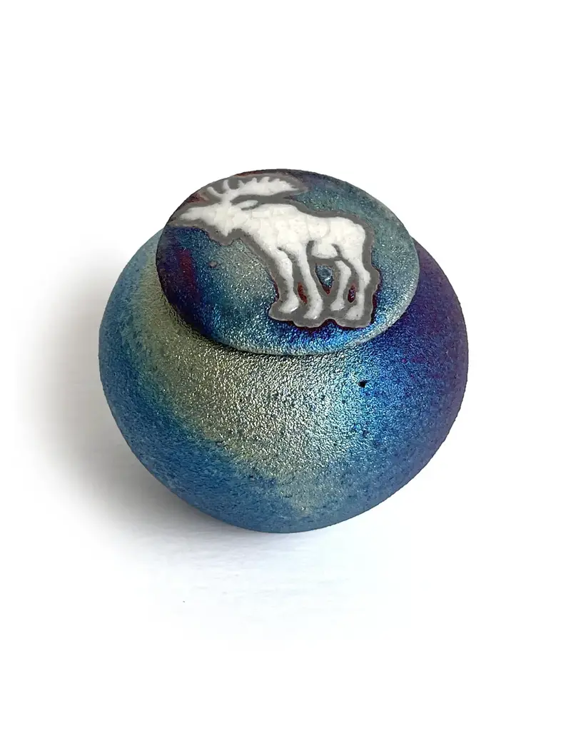 Raku Pottery Works Mini Silhouette Dreamcatcher Jar