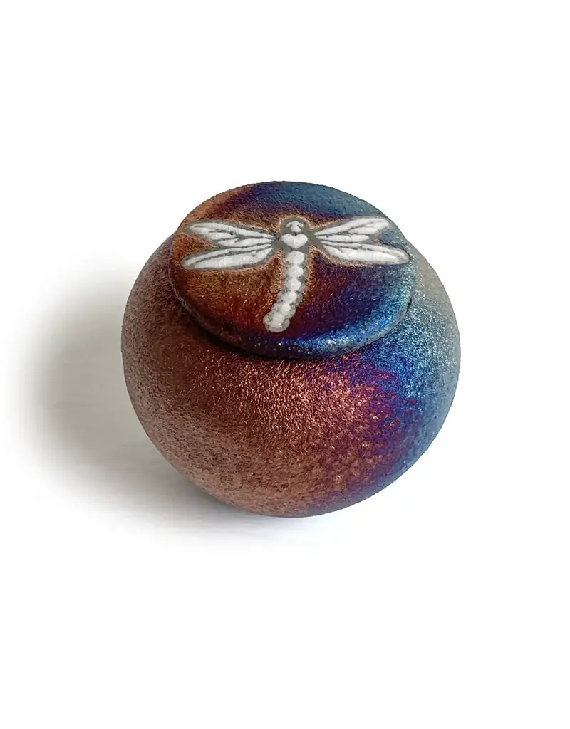 Raku Pottery Works Mini Silhouette Dreamcatcher Jar