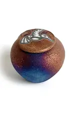 Raku Pottery Works Mini Silhouette Dreamcatcher Jar