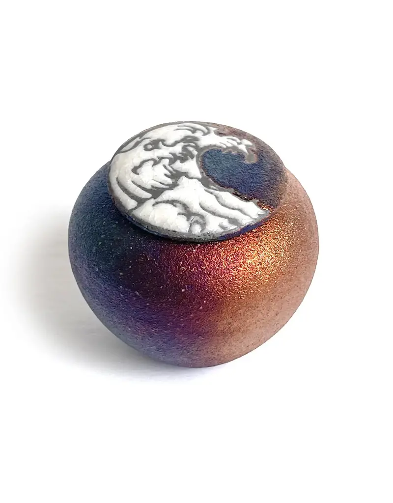 Raku Pottery Works Mini Silhouette Dreamcatcher Jar