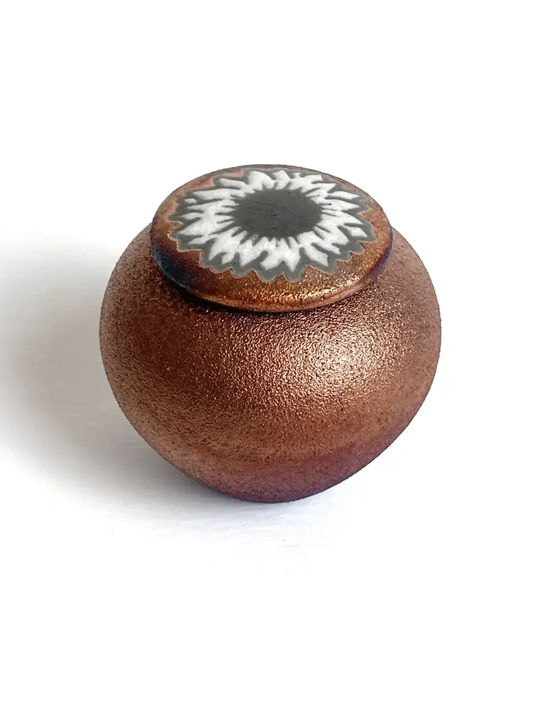 Raku Pottery Works Mini Silhouette Dreamcatcher Jar