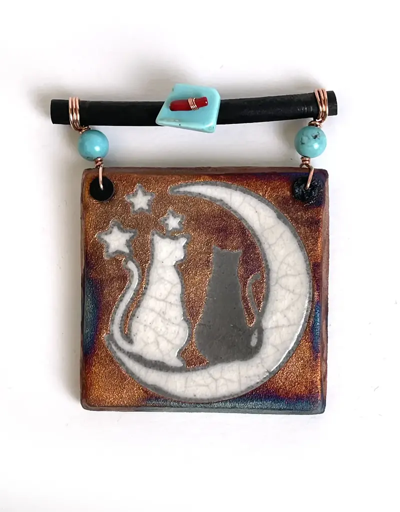 Raku Pottery Works Small Dreamcatcher Tile