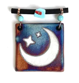 Raku Pottery Works Small Dreamcatcher Tile