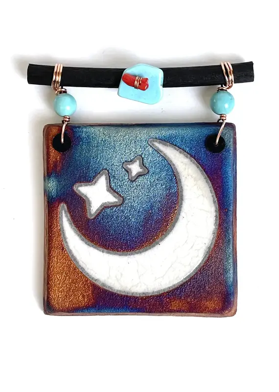 Raku Pottery Works Small Dreamcatcher Tile
