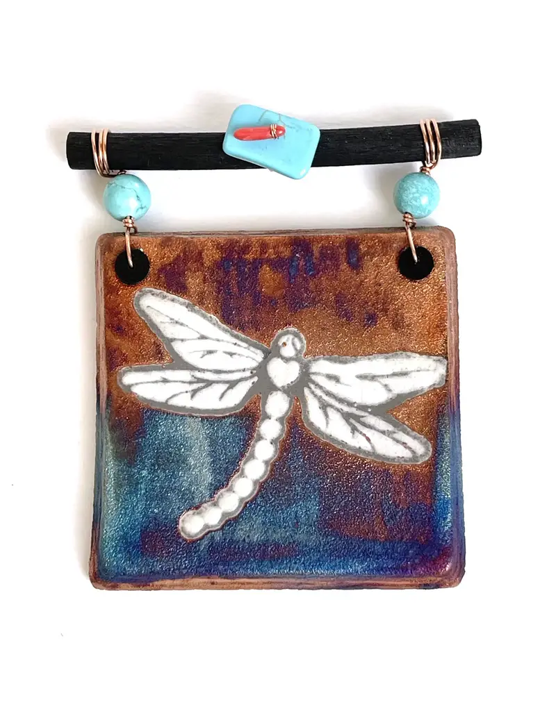 Raku Pottery Works Small Dreamcatcher Tile