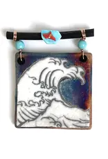 Raku Pottery Works Small Dreamcatcher Tile
