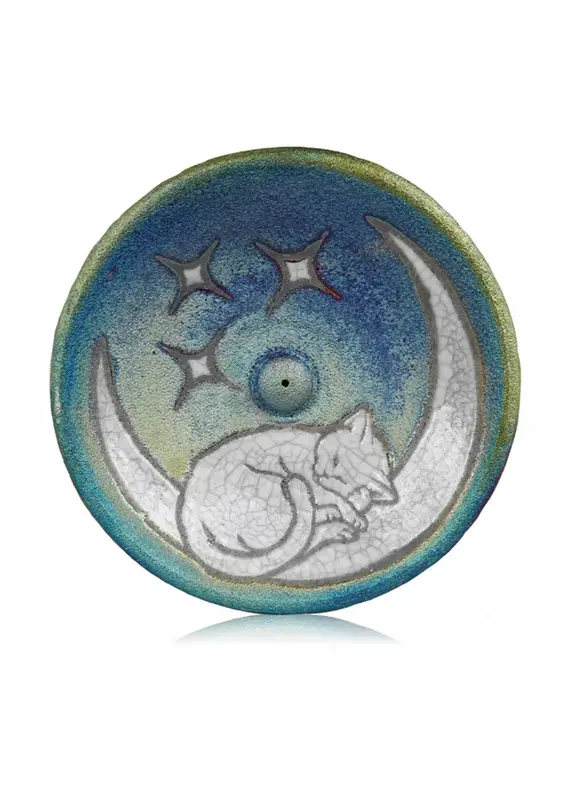 Raku Pottery Works Silhouette Incense Burner