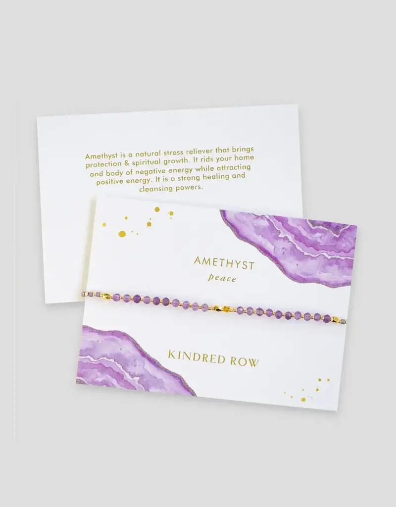 Kindred Row Crystal Gemstone Healing Bracelet