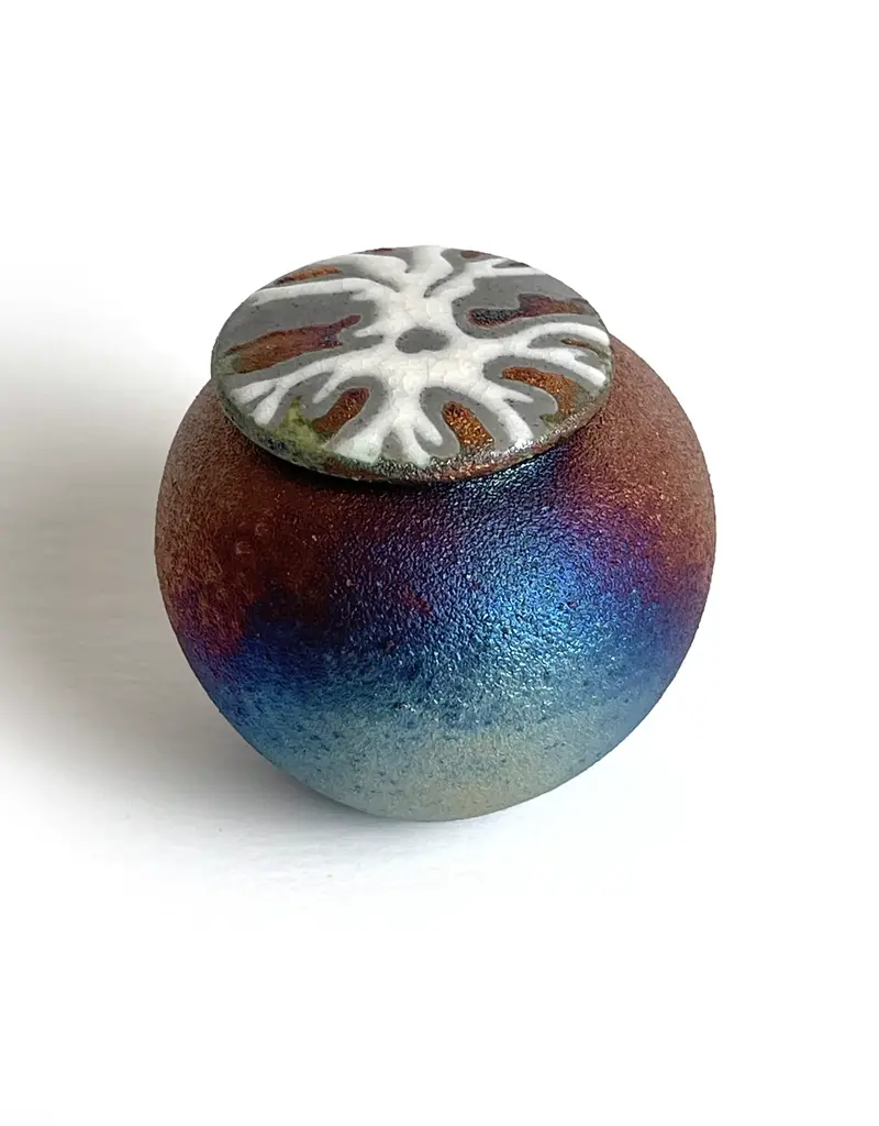 Raku Pottery Works Mini Silhouette Dreamcatcher Jar