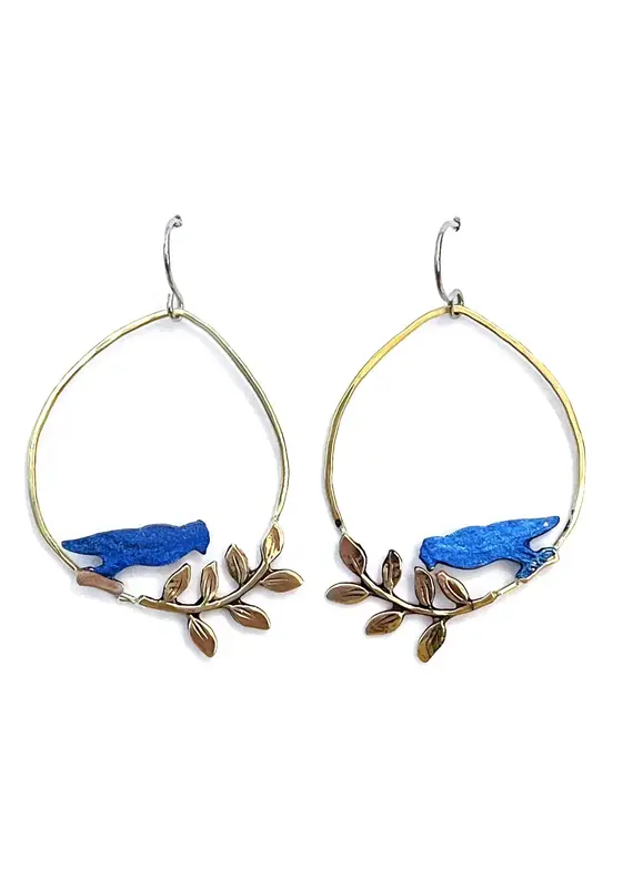 Susan Packard Bird Wreath Earrings