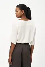 M Made In Italy Elbow Sleeve Pocket Top