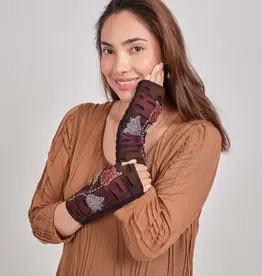 Windhorse Tulip Embroidered Cotton Handwarmers