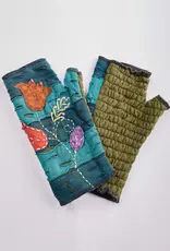 Windhorse Tulip Embroidered Cotton Handwarmers