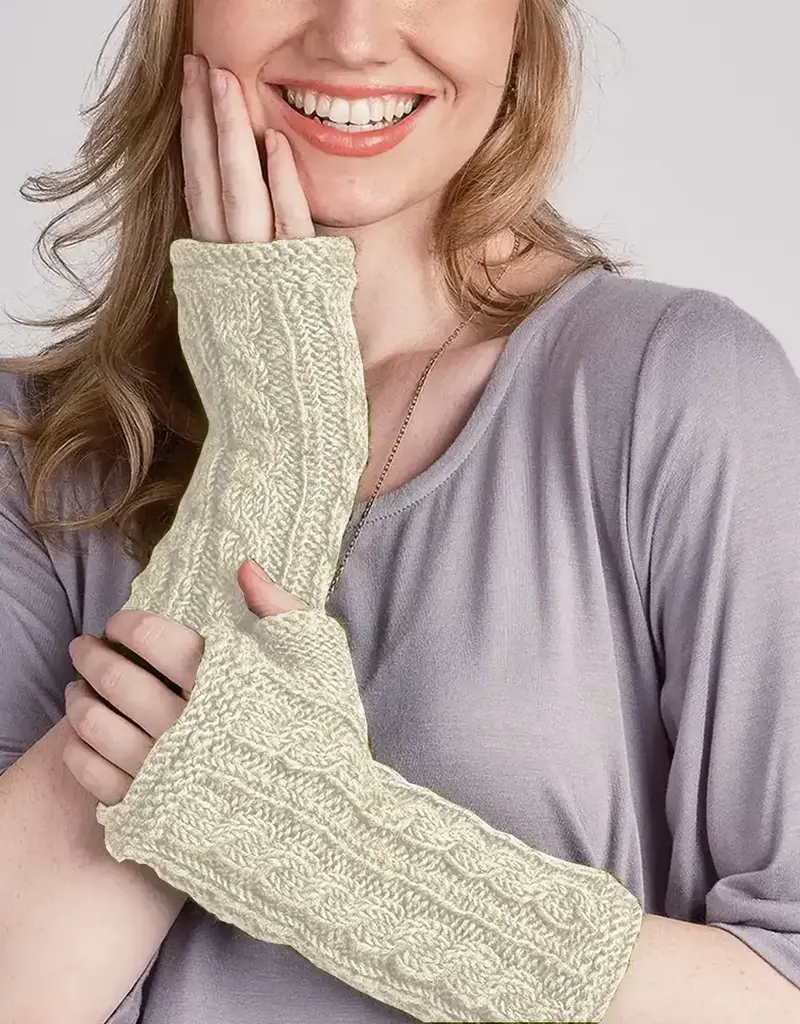 Windhorse Floral Crochet Handwarmer