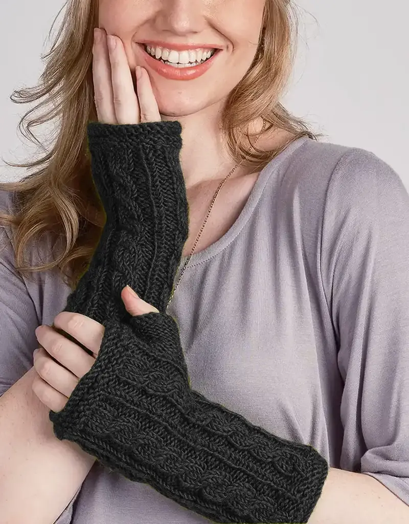 Windhorse Floral Crochet Handwarmer