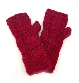 Windhorse Floral Crochet Handwarmer