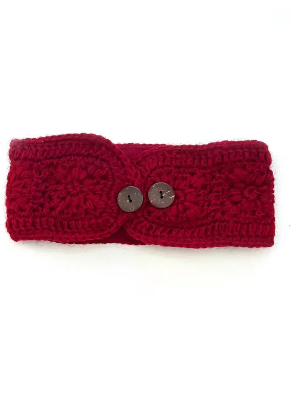 Windhorse Floral Crochet Headband