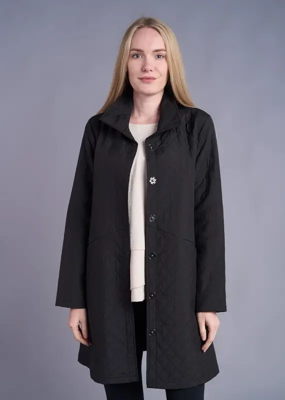 Shana Apparel Long Quilted Jacket