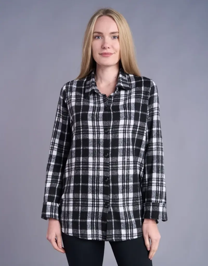 Shana Apparel Flannel Top