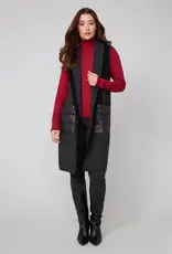 Renuar Brush Knit Fringe Vest