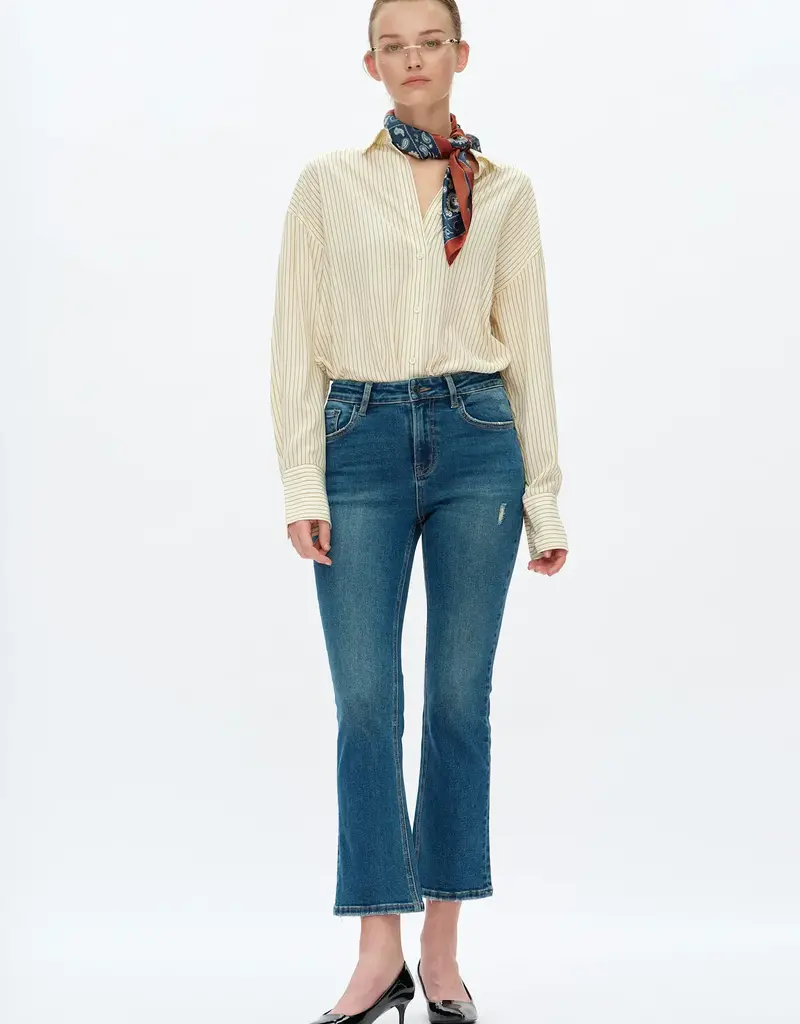 BAYEAS High Rise Flare Jeans