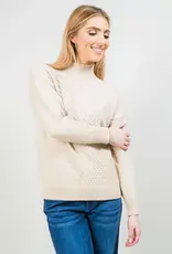 Lisette L Marielle Novelty Stitch Mockneck Sweater