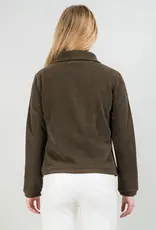Lisette L Asymmetrical Zip Jacket with Snap Detail
