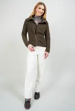 Lisette L Asymmetrical Zip Jacket with Snap Detail