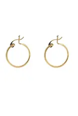 Mark Steel Hollow Hinged Hoop Earrings