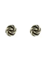Mark Steel Flower Post Earrings