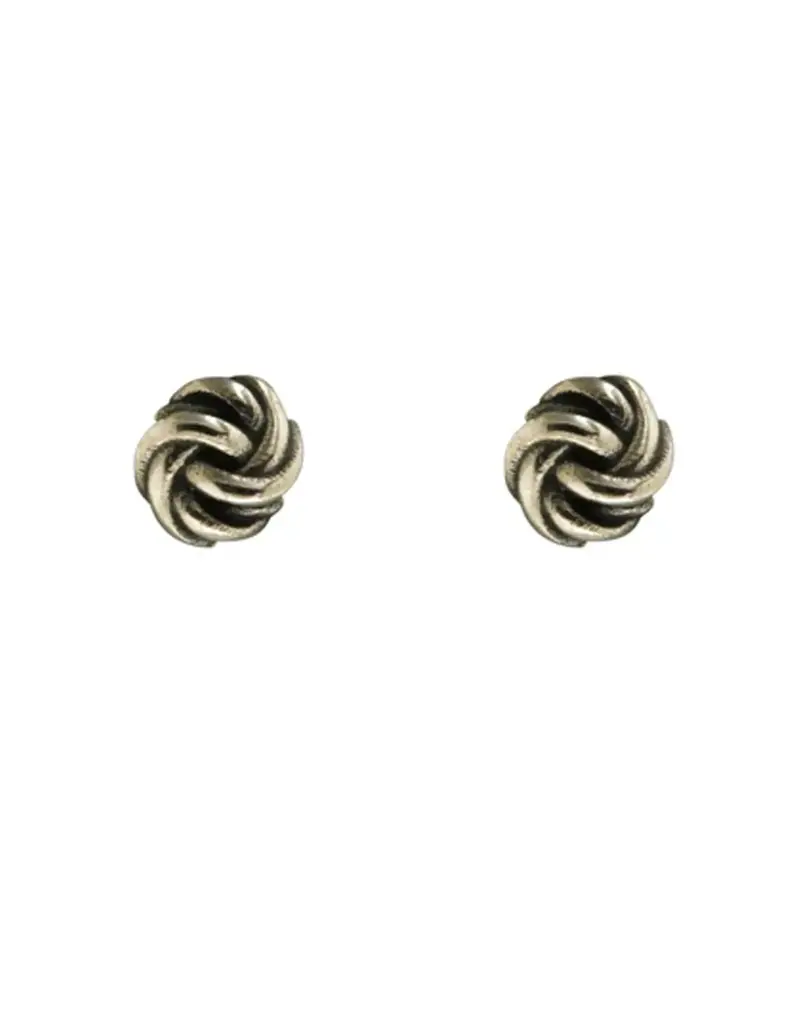 Mark Steel Flower Post Earrings