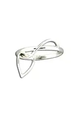 Mark Steel Dangling Heart Ring