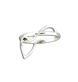 Mark Steel Dangling Heart Ring