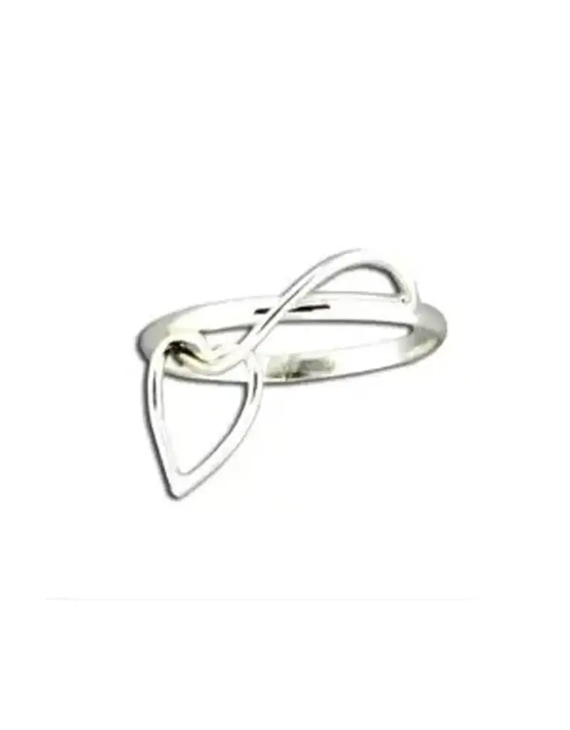 Mark Steel Dangling Heart Ring