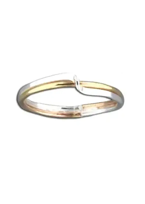 Mark Steel Crimp Band Ring