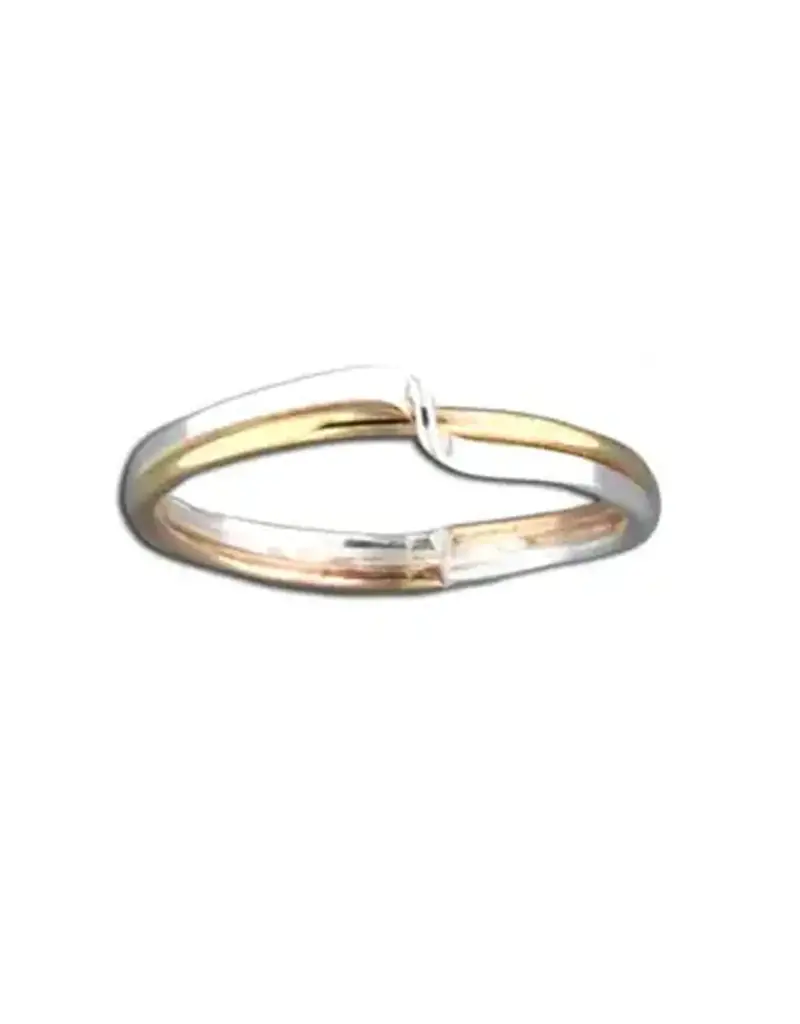 Mark Steel Crimp Band Ring
