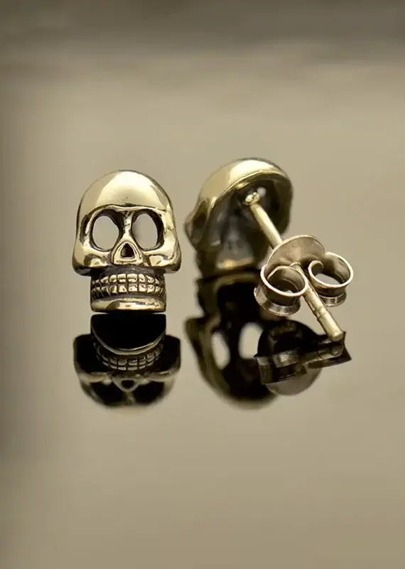 Nina Designs Skull Post Earrings