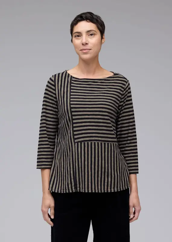 Cut Loose Patch Aline Boatneck Top