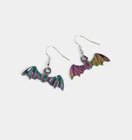Whispers Iridescent Bat Earrings