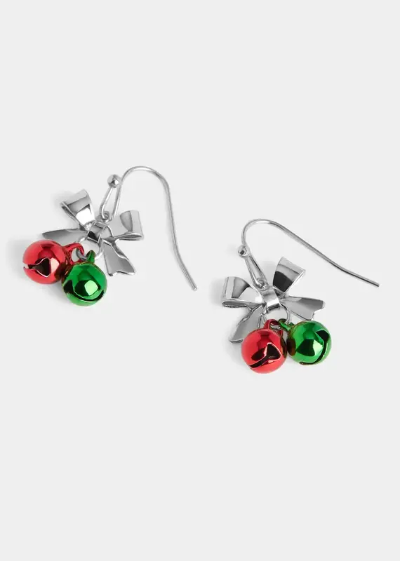 Whispers Jingle Bow Dangle Earrings