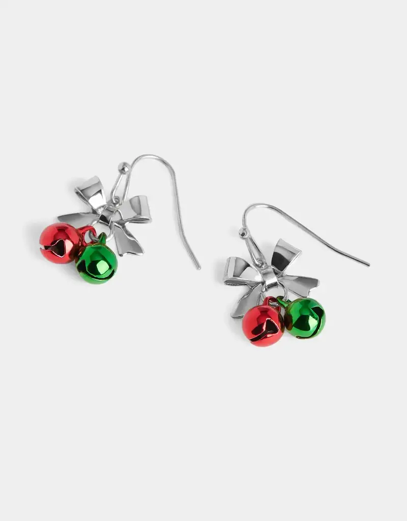 Whispers Jingle Bow Dangle Earrings