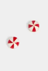 Whispers Mint Swirl Stud Earrings