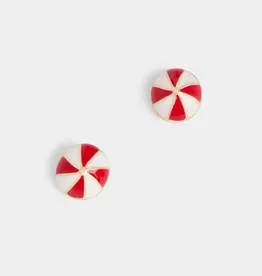 Whispers Mint Swirl Stud Earrings