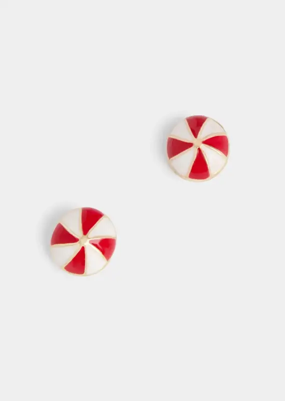 Whispers Mint Swirl Stud Earrings