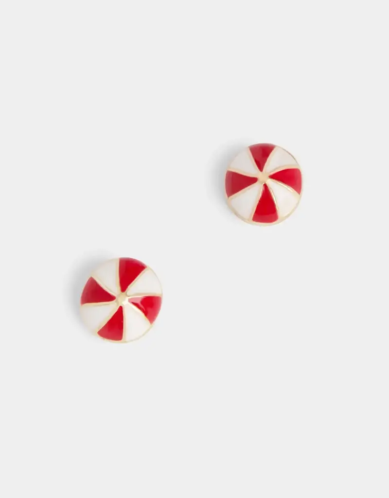 Whispers Mint Swirl Stud Earrings