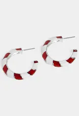Whispers Peppermint Hoop Earrings