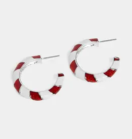 Whispers Peppermint Hoop Earrings