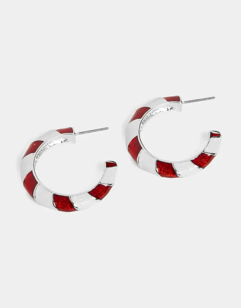 Whispers Peppermint Hoop Earrings