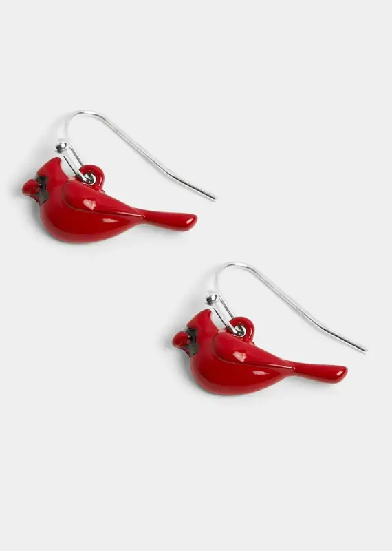 Whispers Red Cardinal Earrings